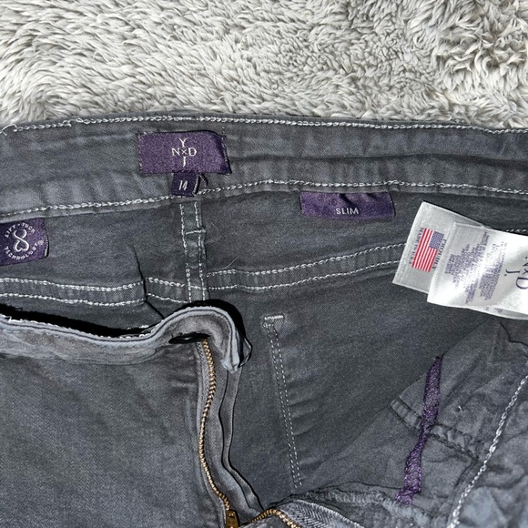 NYDJ Women’s Slim Fit Dark Gray Jeans - Size 14 - Picture 2 of 5